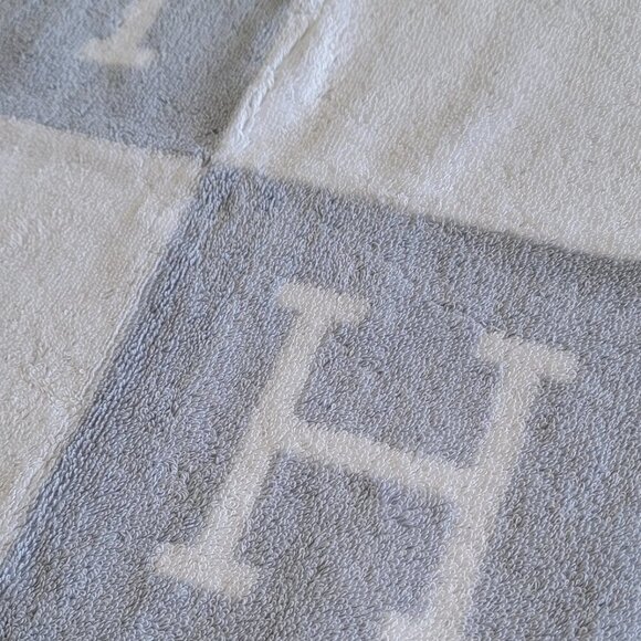 Hermes Blue Avalon Cotton Face Towel Cloth - Picture 5 of 10